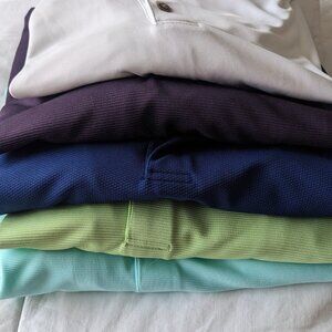 Set 5 Men's Performance Golf Shirts XL